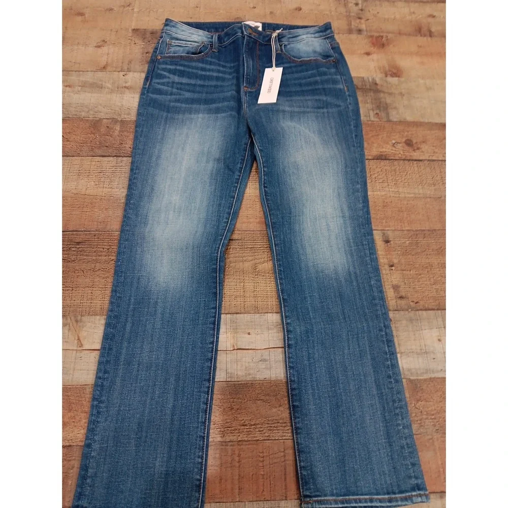Driftwood Audrey Womens 31/29 Straight Leg Medium Blue Denim Classic  Jeans 2625
